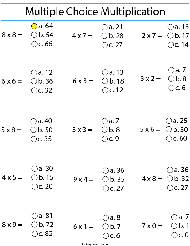 multiples-worksheet